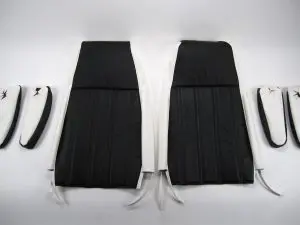 1981-1991 Chevy / GMC Suburban and Blazer High Back Bucket Seat Cover kit with 2 Armrests, Closed Back