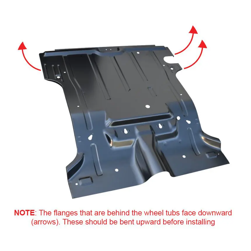 1984-2001 Jeep Cherokee|Wagoneer Rear Cargo Floor-0482-321 Notes