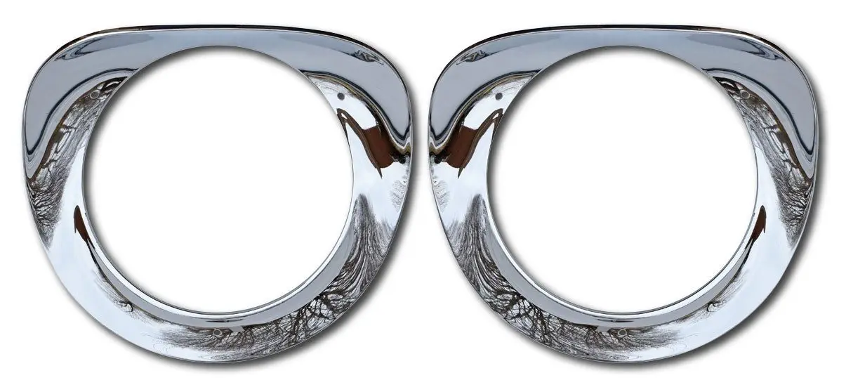 1955-1957 Chevy/GMC Pickup Headlight Bezel Set (Chrome, w/ Seals)-0847-055