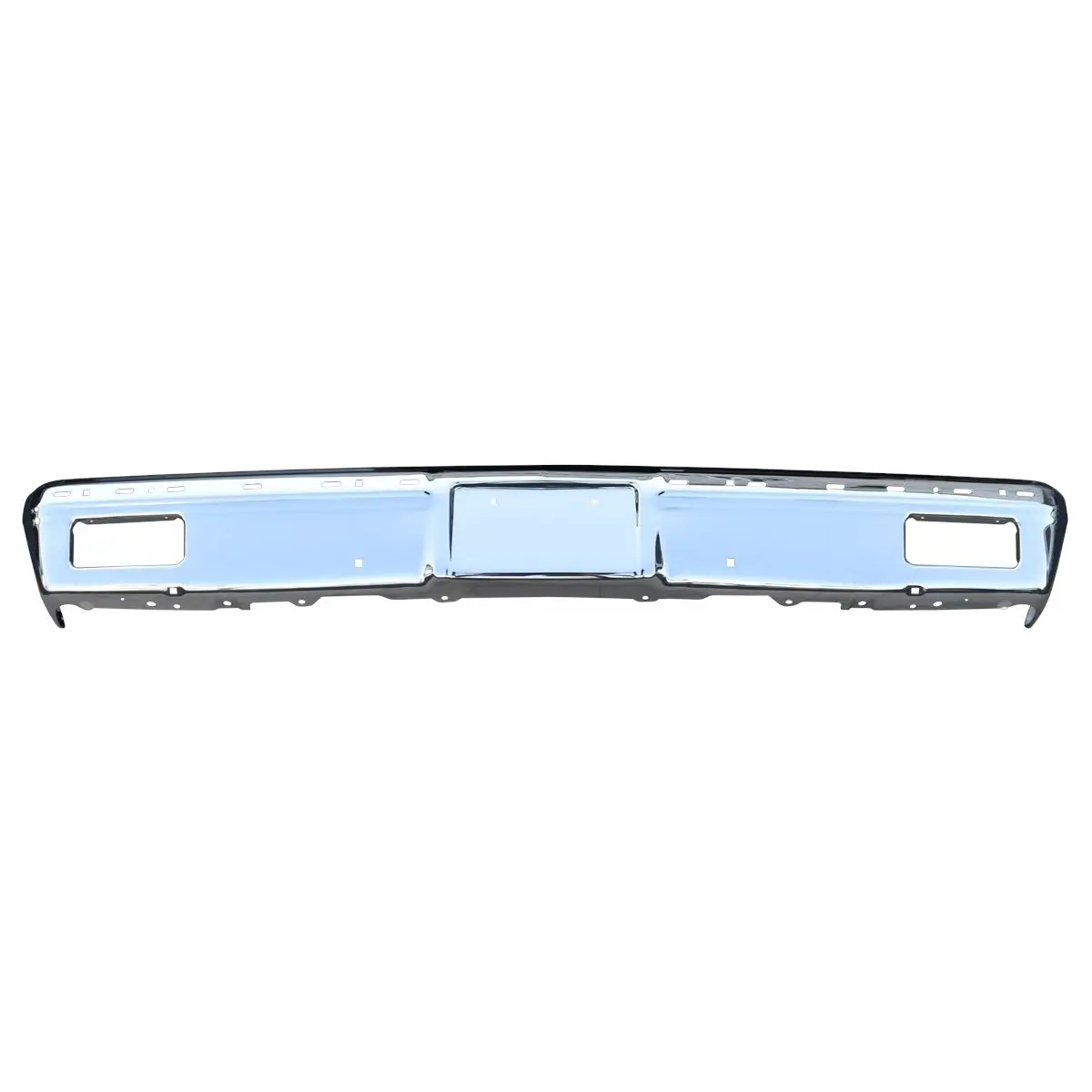 1981-1982 Chevrolet|GMC Pickup Truck|Suburban|Blazer|Jimmy Front Bumper w/Impact Strip Holes, Chrome-0851-013