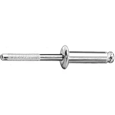 1/4" Aluminum Rivet 1/2" Flange Grip to 3/16"-WF55150-P