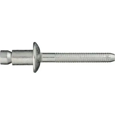 1/4" Steel Rivet Black 1/2" Flange Grip to 3/8"-WF55420-P