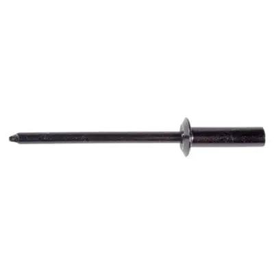 1/8" Aluminum Rivet Black Closed End Grip to 1/4" - PK 50-WF55215
