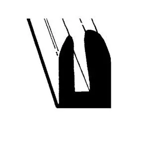 1936-1948 Buick|Cadillac|Chevrolet|Oldsmobile|Pontiac Windshield and Rear Window Channel w/ 1/4" glass