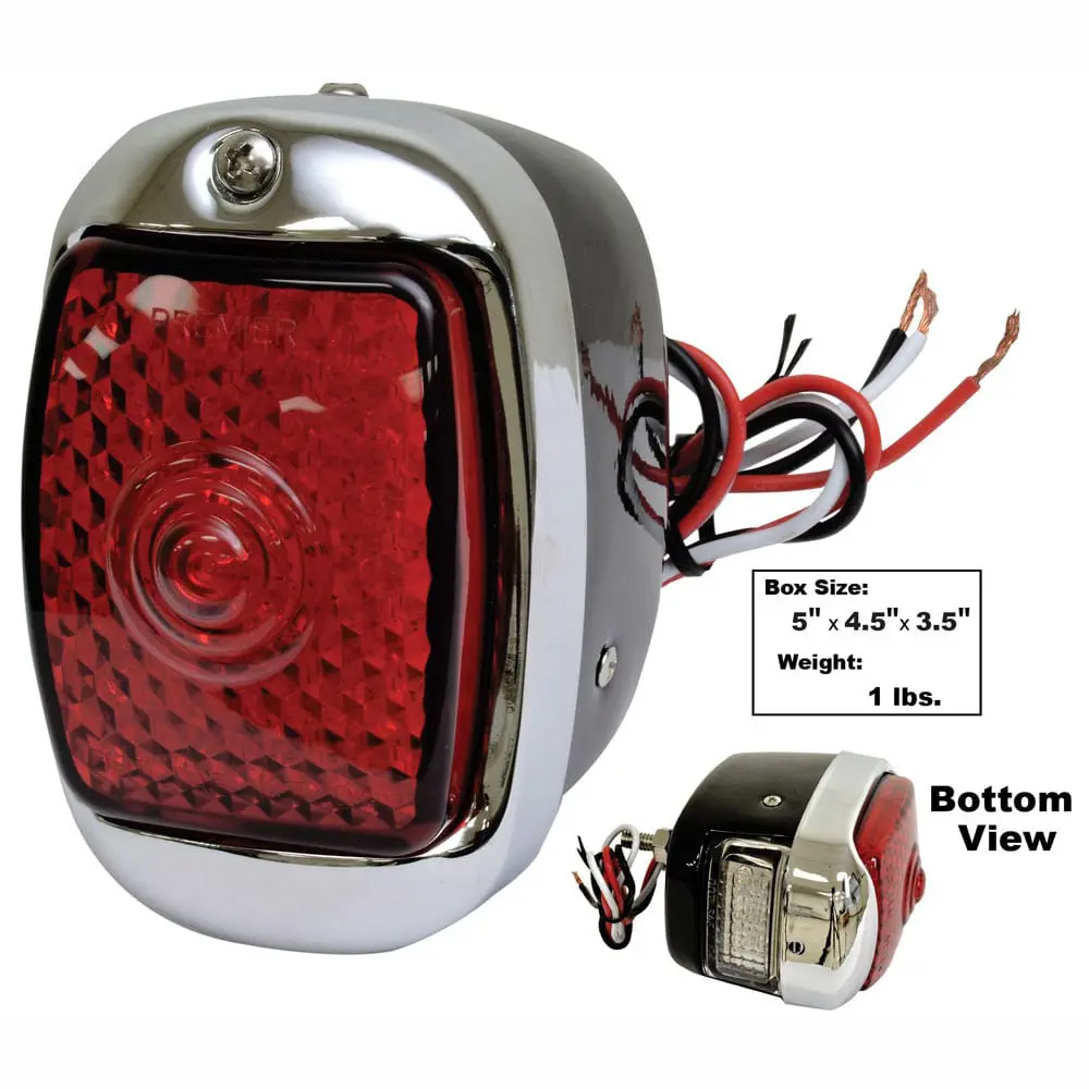 1940-1953 Chevy Pickup Truck Tail Light Red Driver Side (LH) LED