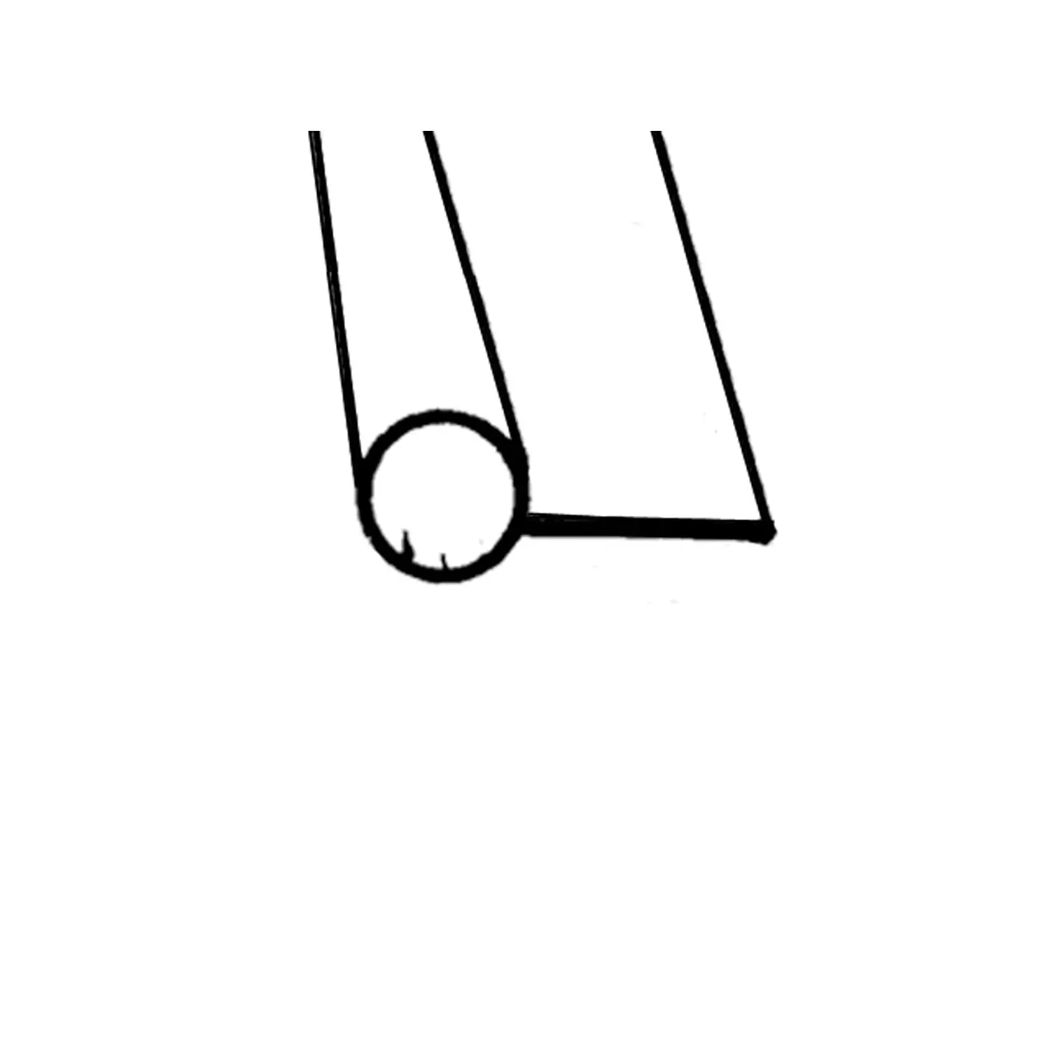 1941-1948 Chevrolet Fleetline Rear Bumper Gravel Deflector Seal