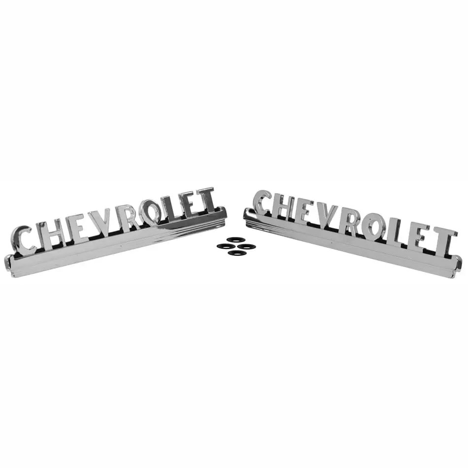 1947-1953 Chevy Pickup Truck Hood Emblem Pair