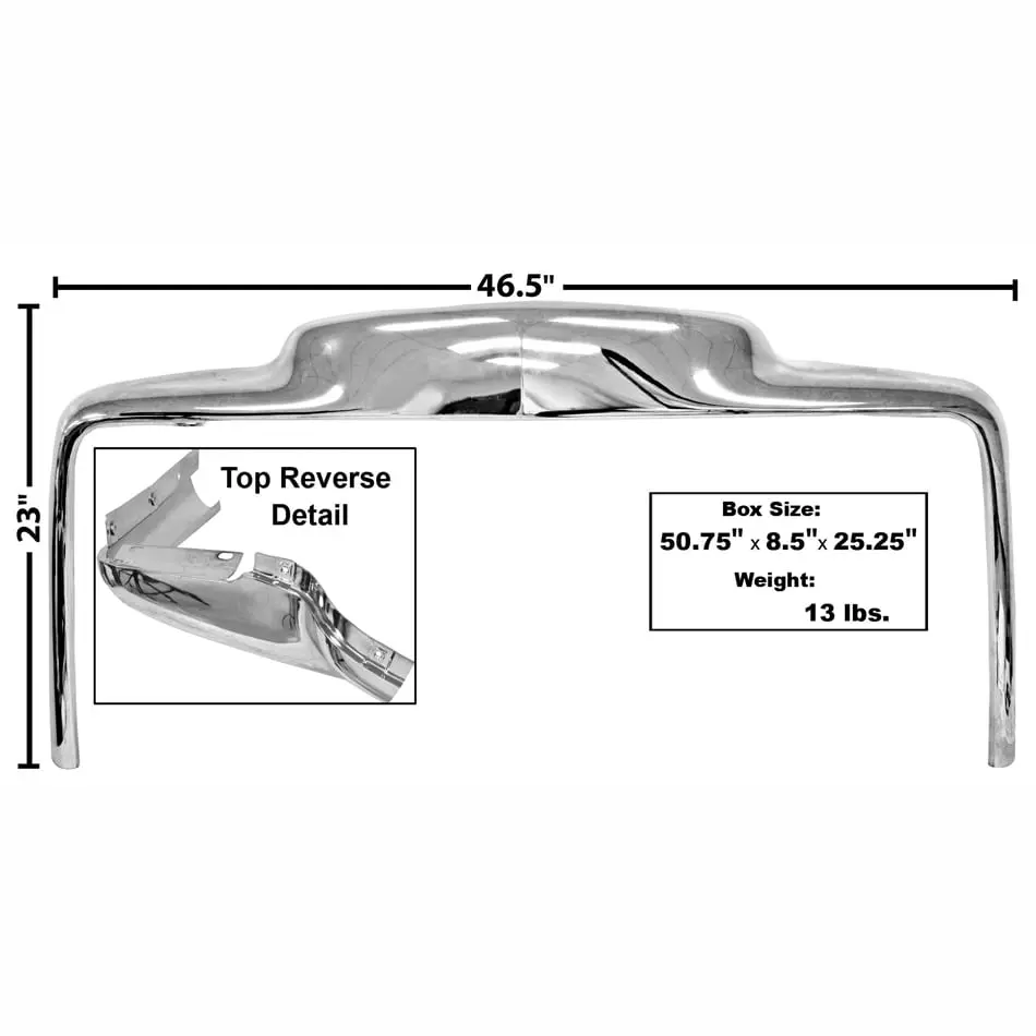 1947-1953 GMC Pickup Truck Chrome Grille Support Frame w/o Emblem Holes