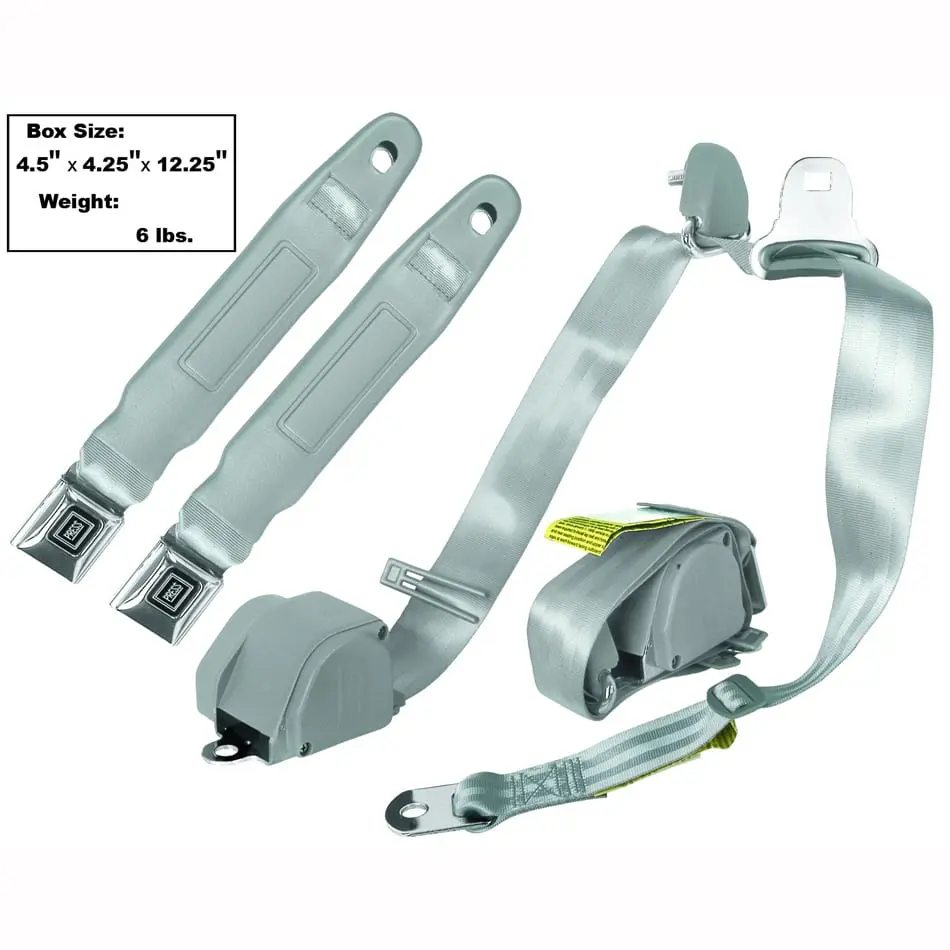 1947-1974 Chevy Pickup Truck Seat Belt 3Point Mount Gray