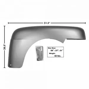 1948-1950 Ford Pickup Truck Fender Passenger Side (RH)