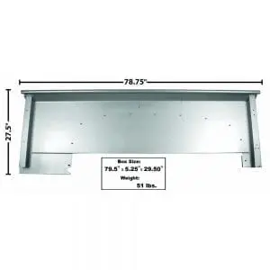 1951-1952 Ford Pickup Truck Bedside Panel Driver Side (LH) Short Bed