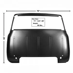 1953-1955 Ford Pickup Truck Cab Back Panel Large Window