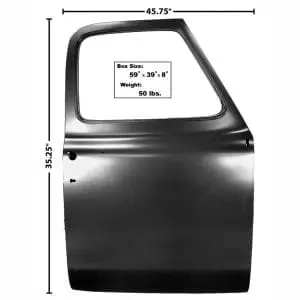 1953-1955 Ford Pickup Truck Door Shell Passenger Side (RH)