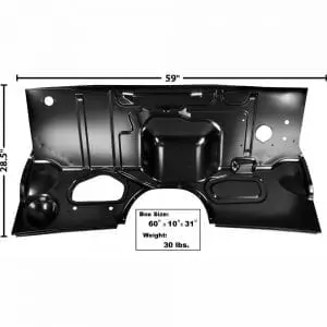 1953-1955 Ford Pickup Truck Firewall with Heater Hole