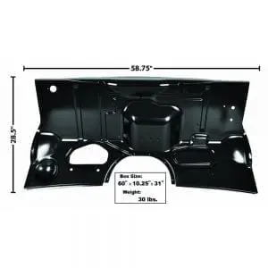 1953-1955 Ford Pickup Truck Firewall w/o Heater Hole