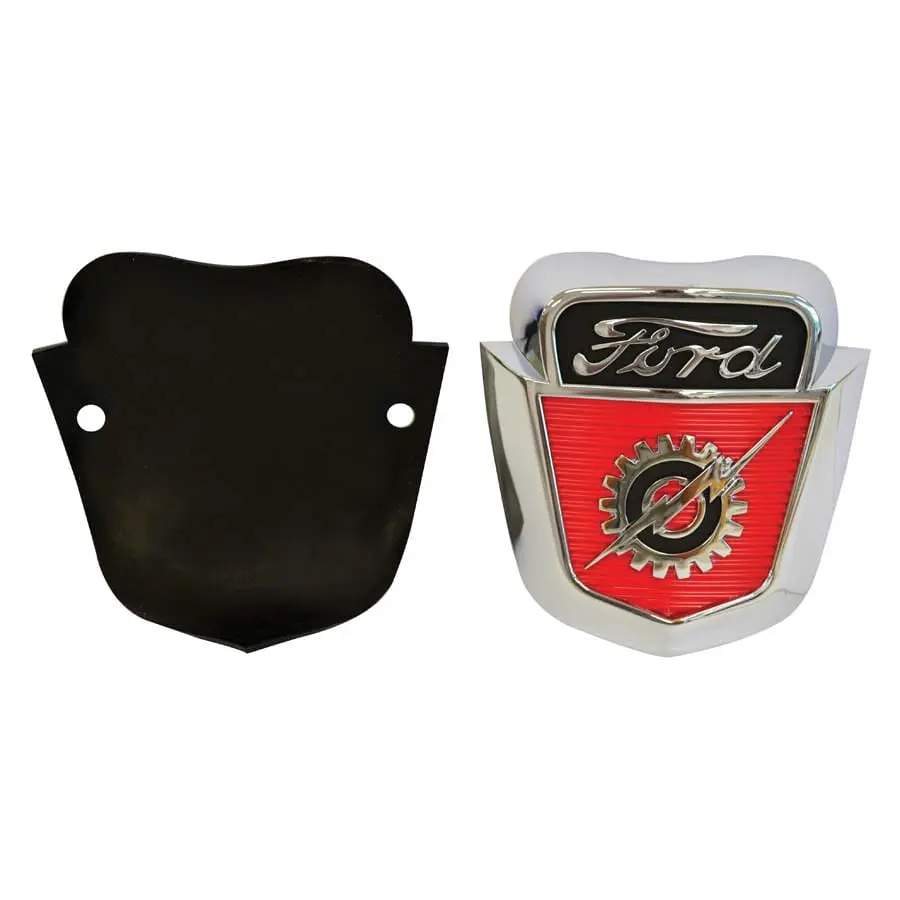 1953-1956 Ford Pickup Hood Emblem with Gasket Hardware