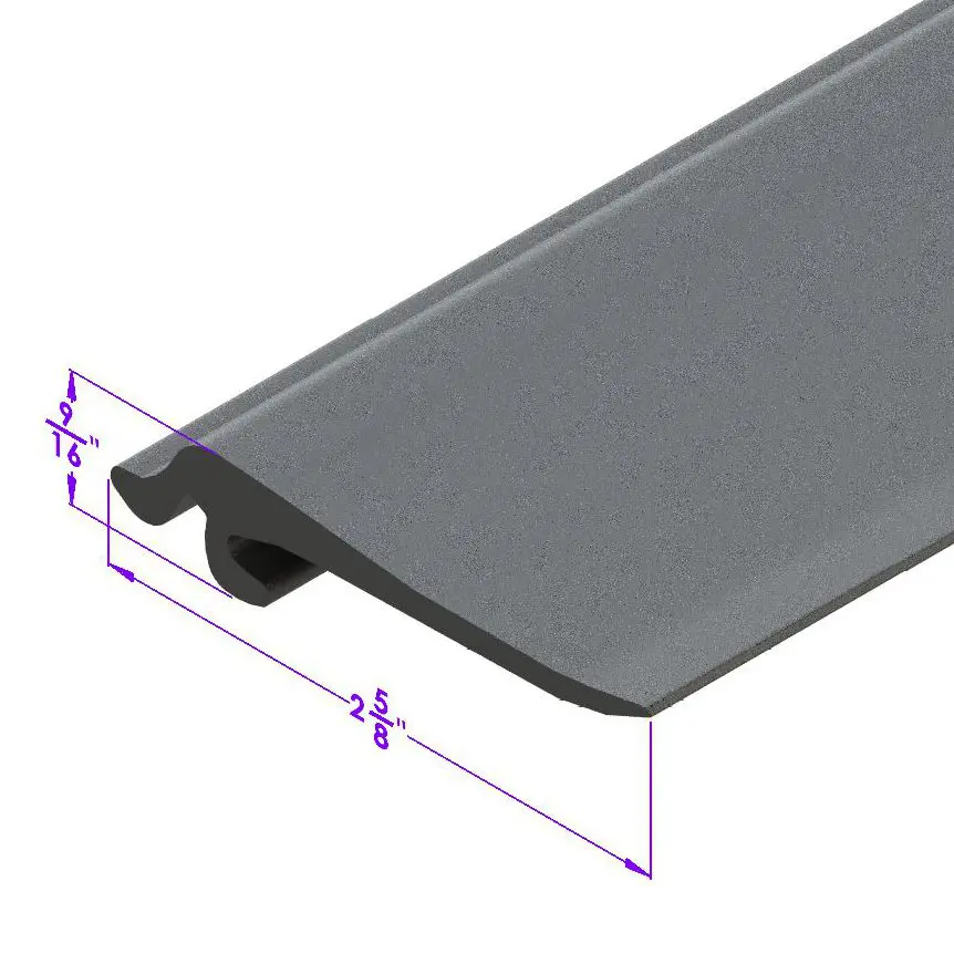 1953-1956 Ford Pickup Top of Radiator Hood Seal. 2-3/4" wide