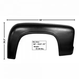 1953-1956 Ford Pickup Truck Fender Passenger Side (RH)