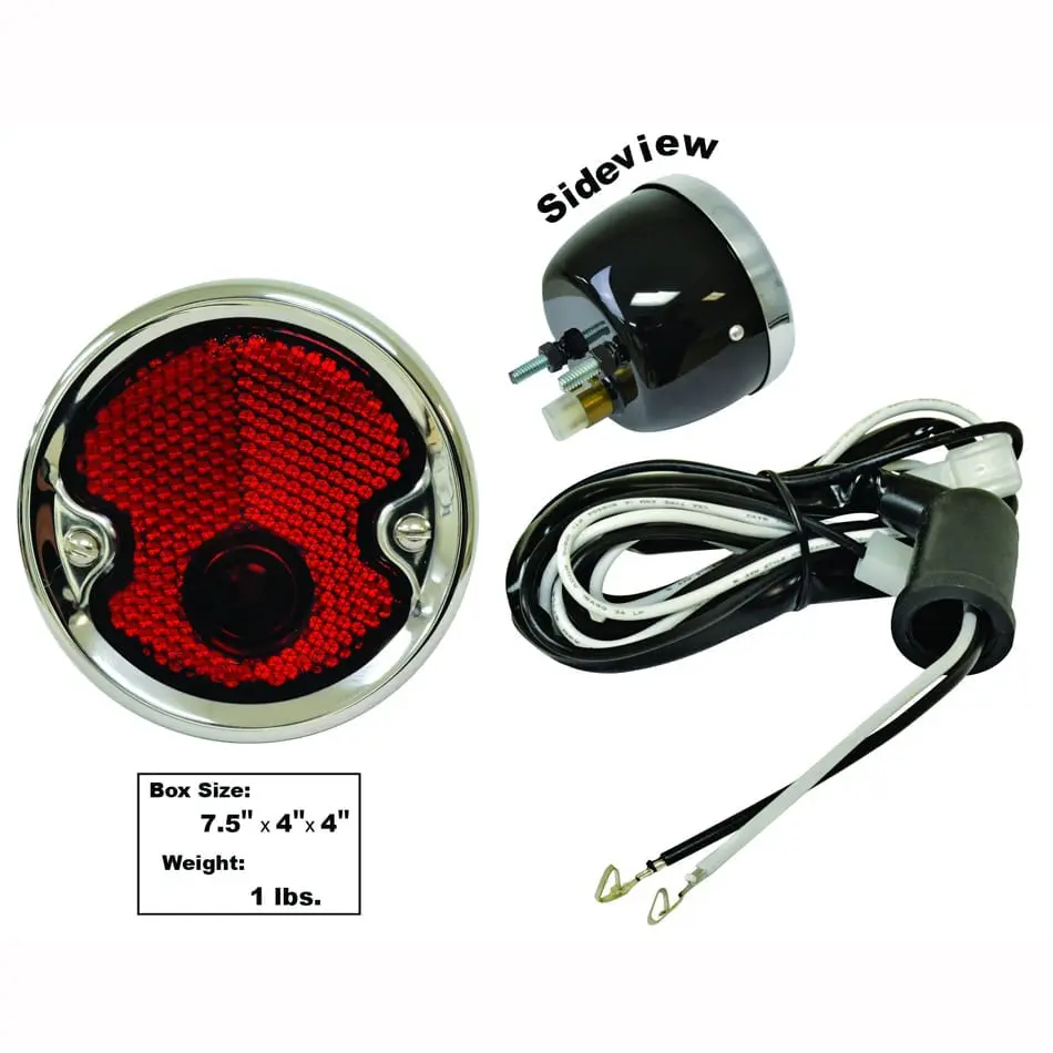 1954-1955 Chevy Pickup Truck Tail Lamp Red Lens