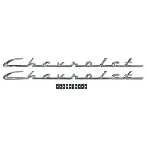 1955-1956 Chevrolet 150|210 Script Emblem-DYNEM4000