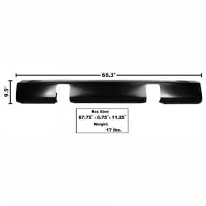 1955-1956 Ford Pickup Truck Bumper Front Stone Deflector with Park Light Hole with Bumper Bracket Hole