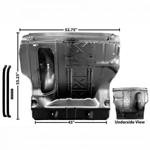 1955-1957 Chevy 150|210|Bel Air|Nomad Trunk Floor Complete Convertible