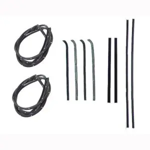 1955-1959 Chevrolet|GMC 2nd Series C/K Pickup Truck Door Weatherstrip Seal 10 PC Kit - Driver and Passenger-DK111055
