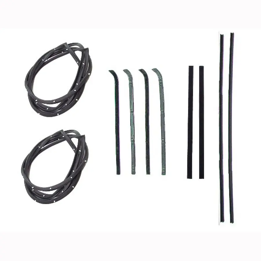 1955-1959 Chevrolet|GMC 2nd Series C/K Pickup Truck Door Weatherstrip Seal 10 PC Kit - Driver and Passenger-DK111055