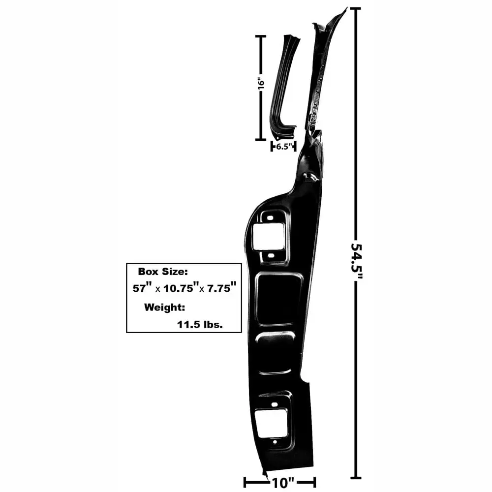 1955-1959 Chevy Pickup Truck A Pillar Frame Passenger Side (RH) [2 Pcs]