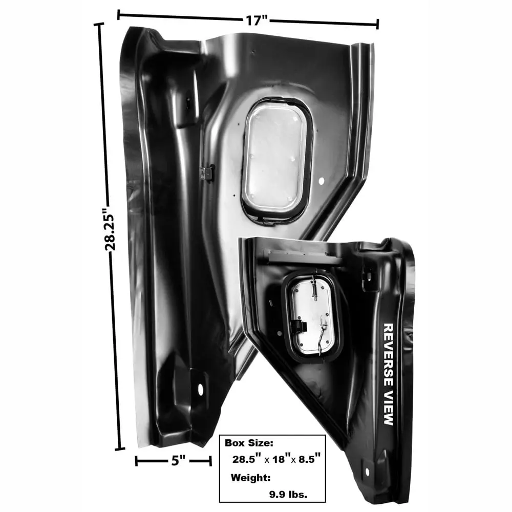 1955-1959 Chevy Pickup Truck Kick Panel/A Pillar Vent Panel Driver Side (LH)