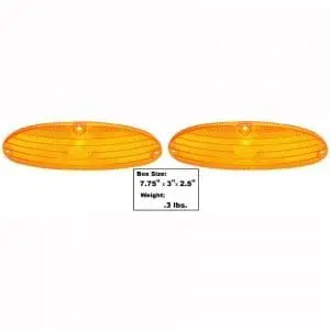 1955 Chevy 150|210|Bel Air|Nomad Park Lamp Lens Amber Pair