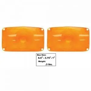 1956 Chevy 150|210|Bel Air|Nomad Park Lamp Lens Amber Pair
