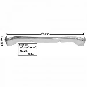 1956 Chevy 150|210|Bel Air|Nomad Rear Bumper 1 Piece Style