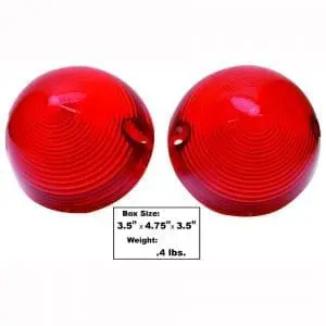 1956 Chevy 150|210|Bel Air|Nomad Tail Lamp Lens Red Pair