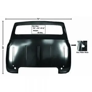 1956 Ford Pickup Truck Cab Back Panel Small Window