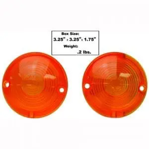 1957 Chevy 150|210|Bel Air|Nomad Park Lamp Lens Amber Pair