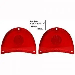 1957 Chevy 150|210|Bel Air|Nomad Tail Lamp Lens Red Pair