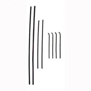 1960-1963 Chevrolet|GMC Panel|Suburban|C/K Pickup Truck Beltline Molding and Glass Run Channel 8 PC Kit - Driver and Passenger-WFK111260A