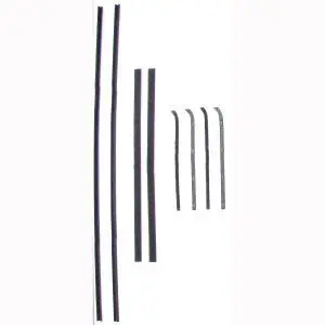1960-1963 Chevrolet|GMC Panel|Suburban|C/K Pickup Truck Beltline Molding and Glass Run Channel 8 PC Kit - Driver and Passenger-WFK111160A