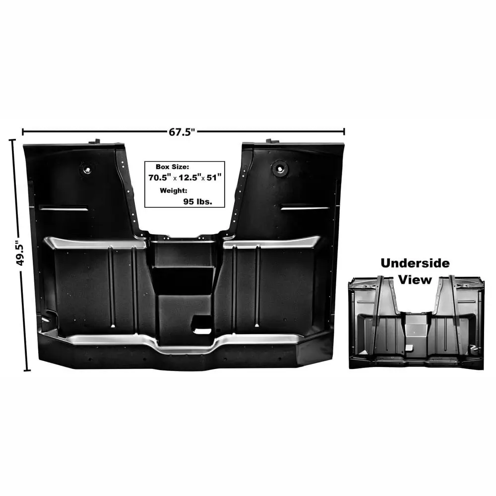 1960-1963 Chevy Pickup Truck 2WD Cab Floor Complete