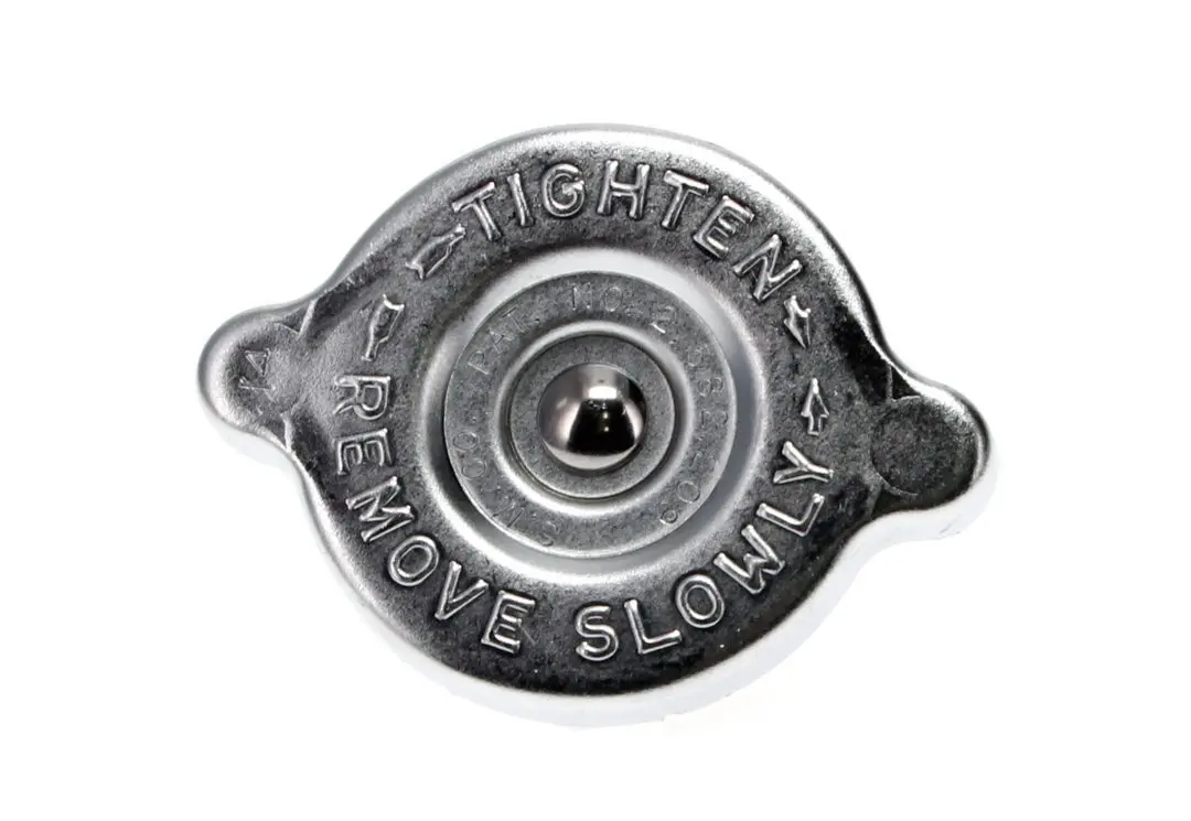 1960-1966 Dodge|Ford|Plymouth|Mercury Dart|330|440|Charger|Coronet|Polara|Galaxie|Barracuda|Valiant|Belvedere|Fury|Satellite|Savoy|Mustang|Falcon|Fairlane|Ranchero|Marauder|Monterey|Comet|Cyclone|Meteor Radiator Cap Chrome OE Style-X357-1060-C