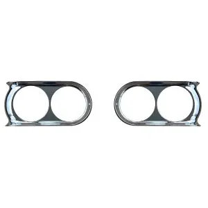 1960-1966 GMC Pickup|Suburban|Panel Truck Headlight Bezel set (Chrome)-0848-057