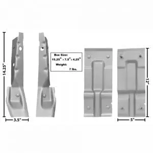 1961-1964 Chevy Impala Bucket Seat Mounting Bracket Set