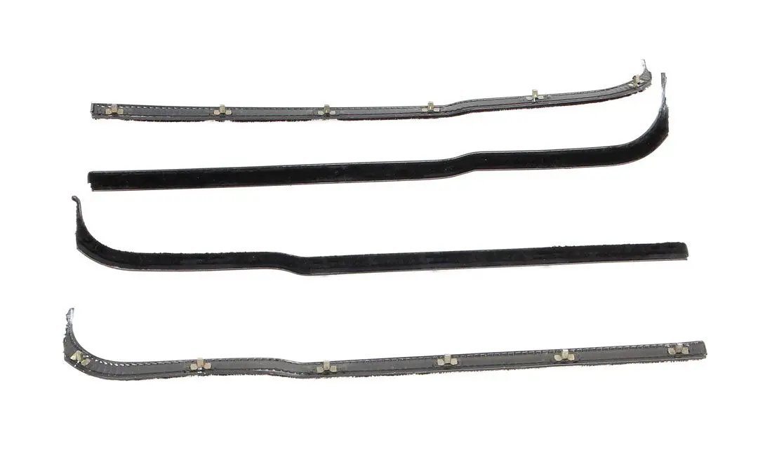 1961-1966 Ford Pickup Truck Front Door Beltline Window Felts Black