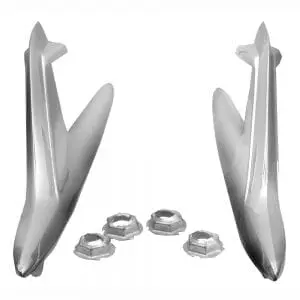 1961 Chevy Impala Emblem Fender Top Pair