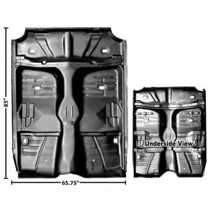 1962-1964 Chevy Impala Floor/Rear Seat