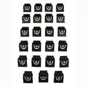 1962-1965 Chevrolet Chevy II 23 PC Rear Window Molding Clip Kit-PCK-3128-62