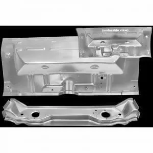 1962-1967 Chevy Nova Floor Rear Pan Seat with Braces