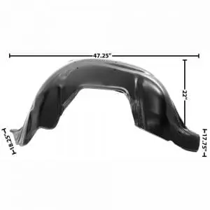 1962 Chevy Impala Fender Inner Driver Side (LH)