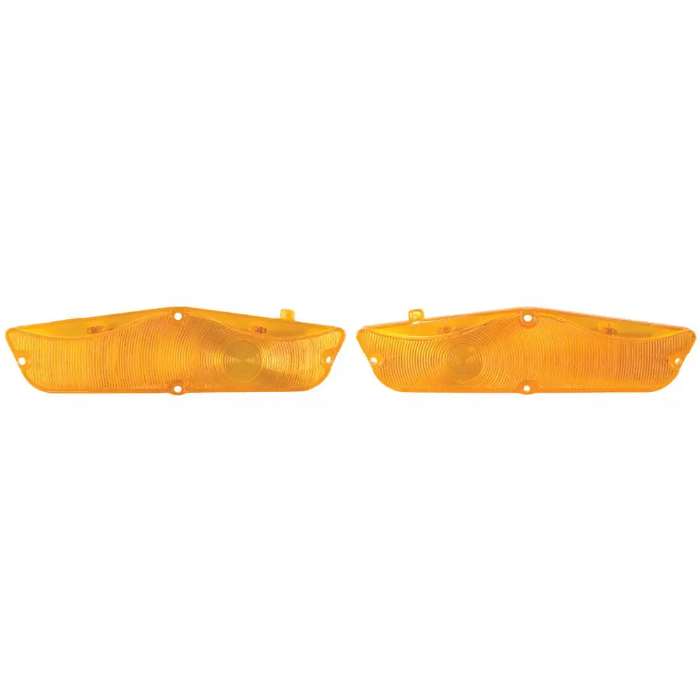 1962 Chevy Impala Parking Lamp Lens Amber Pair